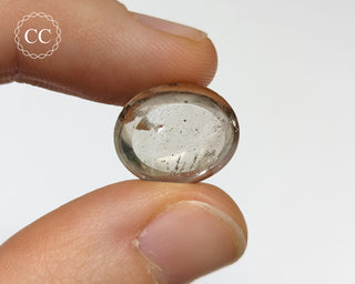 Covellite in Quartz | Pink Fire Quartz Cabochon #2