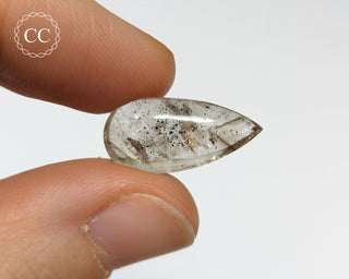 Covellite in Quartz | Pink Fire Quartz Cabochon #3