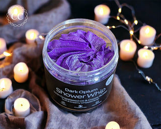Dark Opium Whipped Soap open