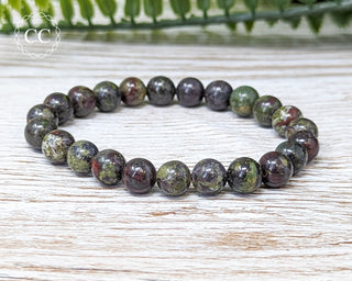 Dragons Blood Jasper 8mm Beaded Bracelet