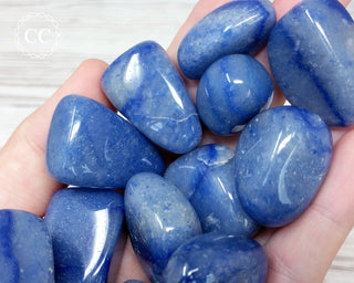 Dumortierite Blue Quartz Tumbled Crystal
