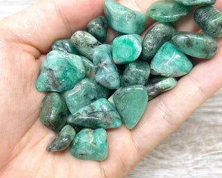 Emerald in Matrix Small Tumbled Crystal