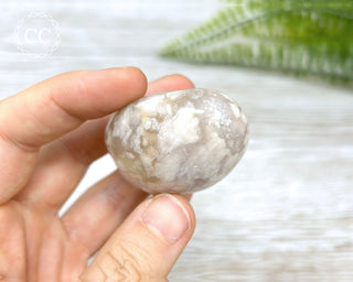 Flower Agate Chunky Palm Stone #5