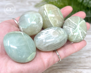 Garnierite - Green Moonstone Chunky Palm Stone
