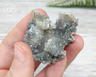 Yellow Baryte Cluster with Marcasite - Morocco #9