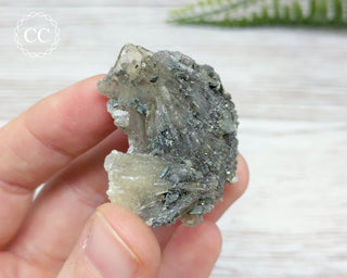 Yellow Baryte Cluster with Marcasite - Morocco #9
