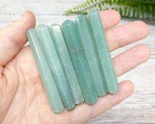 Green Aventurine Mini DT Points in hand