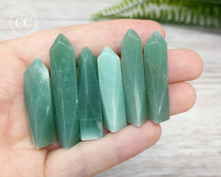 Green Aventurine Mini Flame | Twists in hand