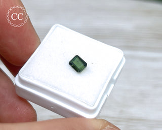 Green Tourmaline Faceted Gem #4