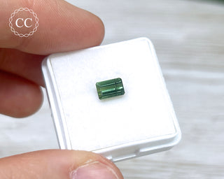 Green Tourmaline Faceted Gem #2