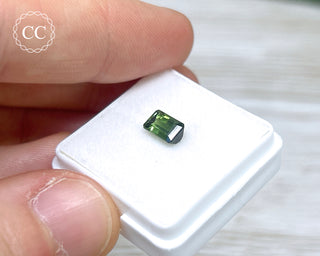 Green Tourmaline Faceted Gem #2