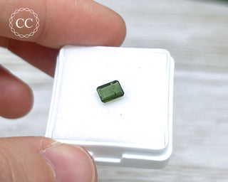 Green Tourmaline Faceted Gem #4