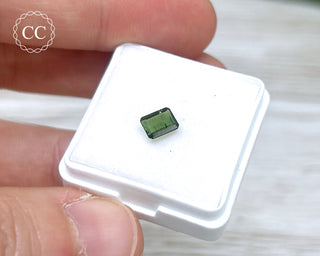 Green Tourmaline Faceted Gem #4