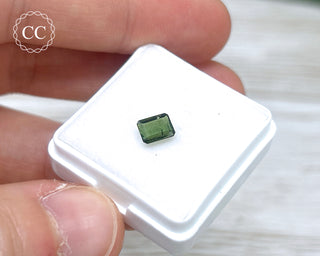 Green Tourmaline Faceted Gem #4
