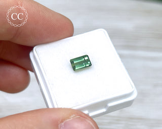 Green Tourmaline Faceted Gem #2