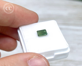 Green Tourmaline Faceted Gem #2