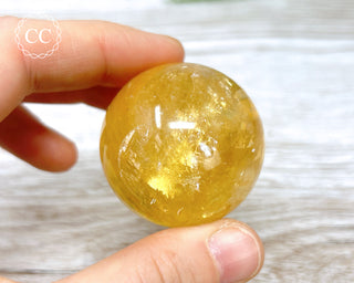 DISCOUNTED Honey Calcite Sphere #3
