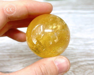 DISCOUNTED Honey Calcite Sphere #3