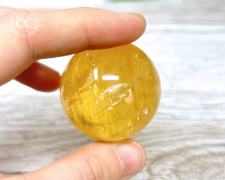 DISCOUNTED Honey Calcite Sphere #3