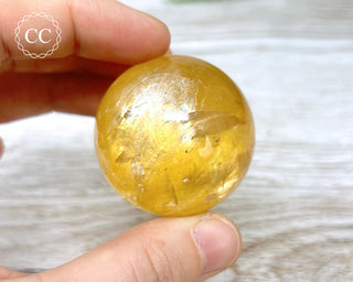 DISCOUNTED Honey Calcite Sphere #3