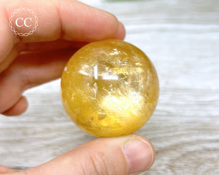 DISCOUNTED Honey Calcite Sphere #3