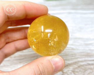 DISCOUNTED Honey Calcite Sphere #3