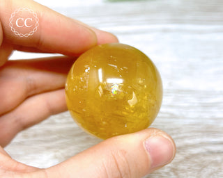 Honey Calcite Sphere #1