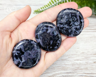 Indigo Gabbro | Mystic Merlinite Palm Stone
