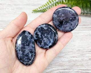 Indigo Gabbro | Mystic Merlinite Palm Stone