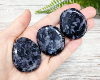 Indigo Gabbro | Mystic Merlinite Palm Stone