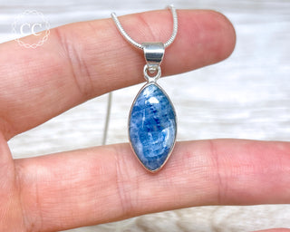 Lapis Lace Onyx | Scheelite Silver Necklace #1