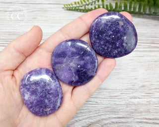 Lepidolite Palm Stone