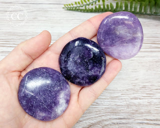Lepidolite Palm Stone