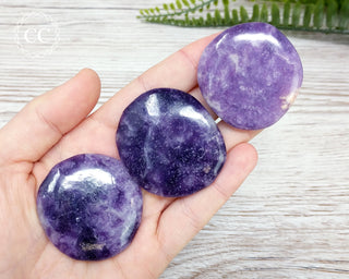 Lepidolite Palm Stone
