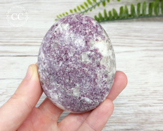 Lepidolite In Quartz Chunky Palmstone #4