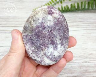 Lepidolite In Quartz Chunky Palmstone #4