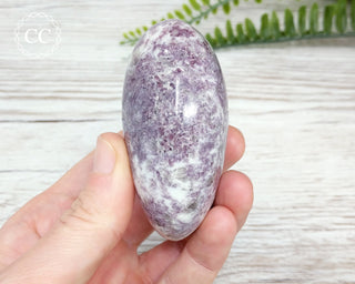 Lepidolite In Quartz Chunky Palmstone #4