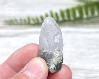 Lilac Apatite with Actinolite Inclusions #1