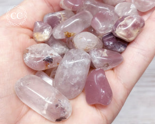 Pink Phantom Quartz Tumbled Crystal