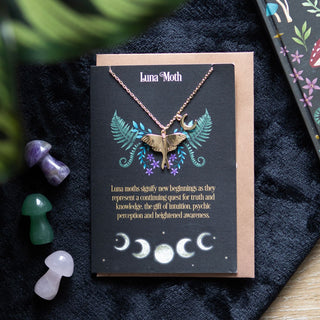 Luna Moth Necklace