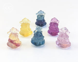 Rainbow Fluorite Mini Chrismas Trees