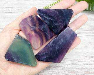 Rainbow Fluorite Slice