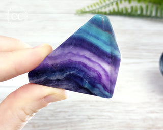 Rainbow Fluorite Slice