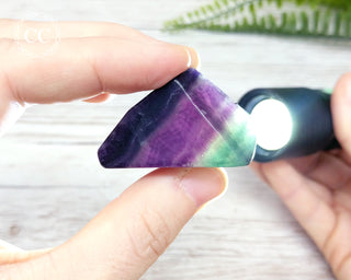 Rainbow Fluorite Slice