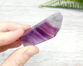 Rainbow Fluorite Slice