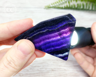 Rainbow Fluorite Slice
