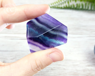 Rainbow Fluorite Slice