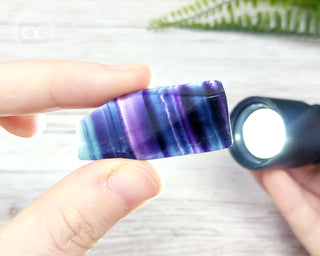 Rainbow Fluorite Slice