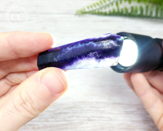 Rainbow Fluorite Slice