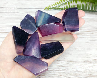 Rainbow Fluorite Slice